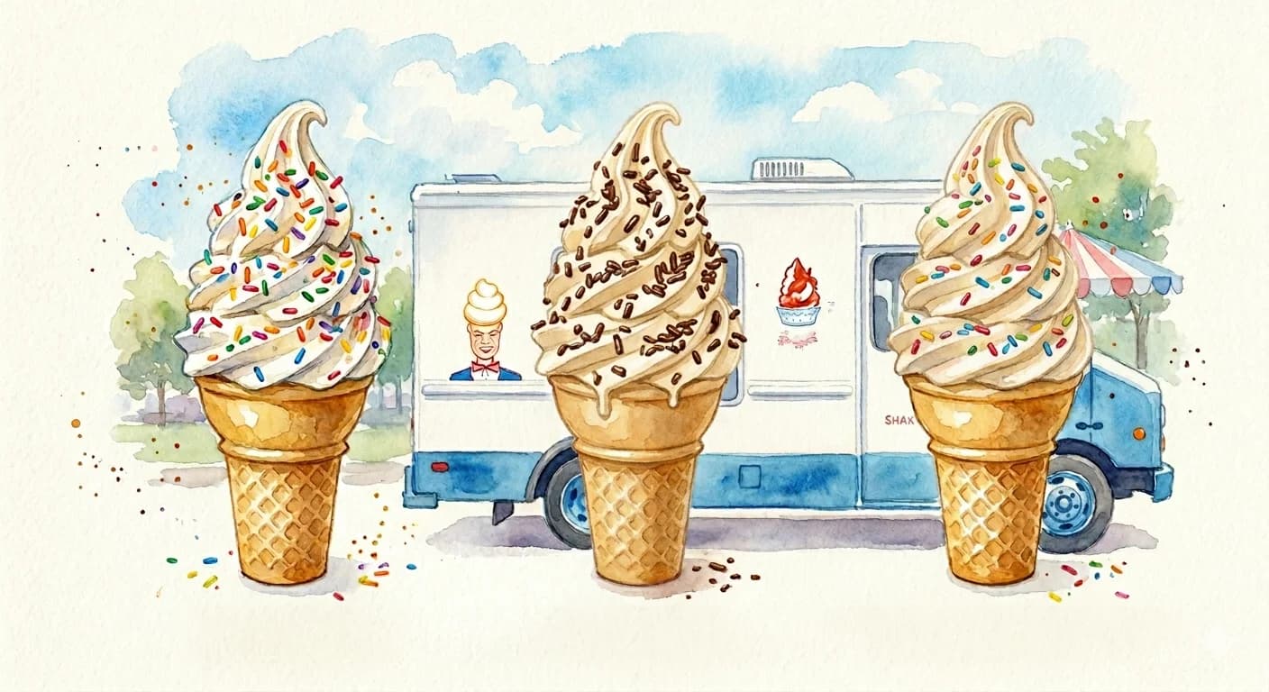 Cones from Mister Softee Charleston