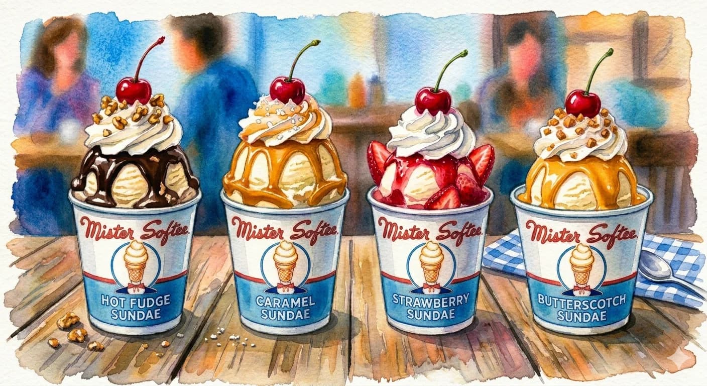 Sundaes from Mister Softee Charleston